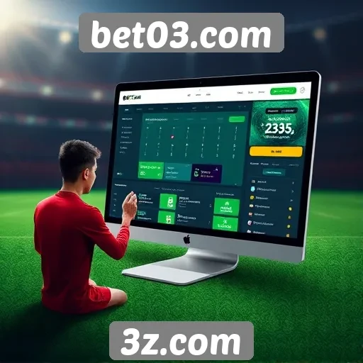 Interface e experiência do usuário no site bet03.com